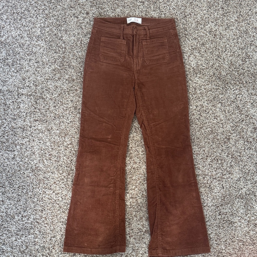 Gap Brown Corduroy Flare Pants